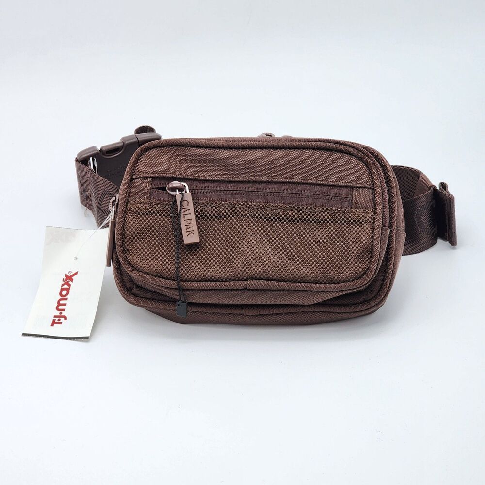 CALPAK Stevyn Fanny Pack Walnut Brown Belt Bag NWT